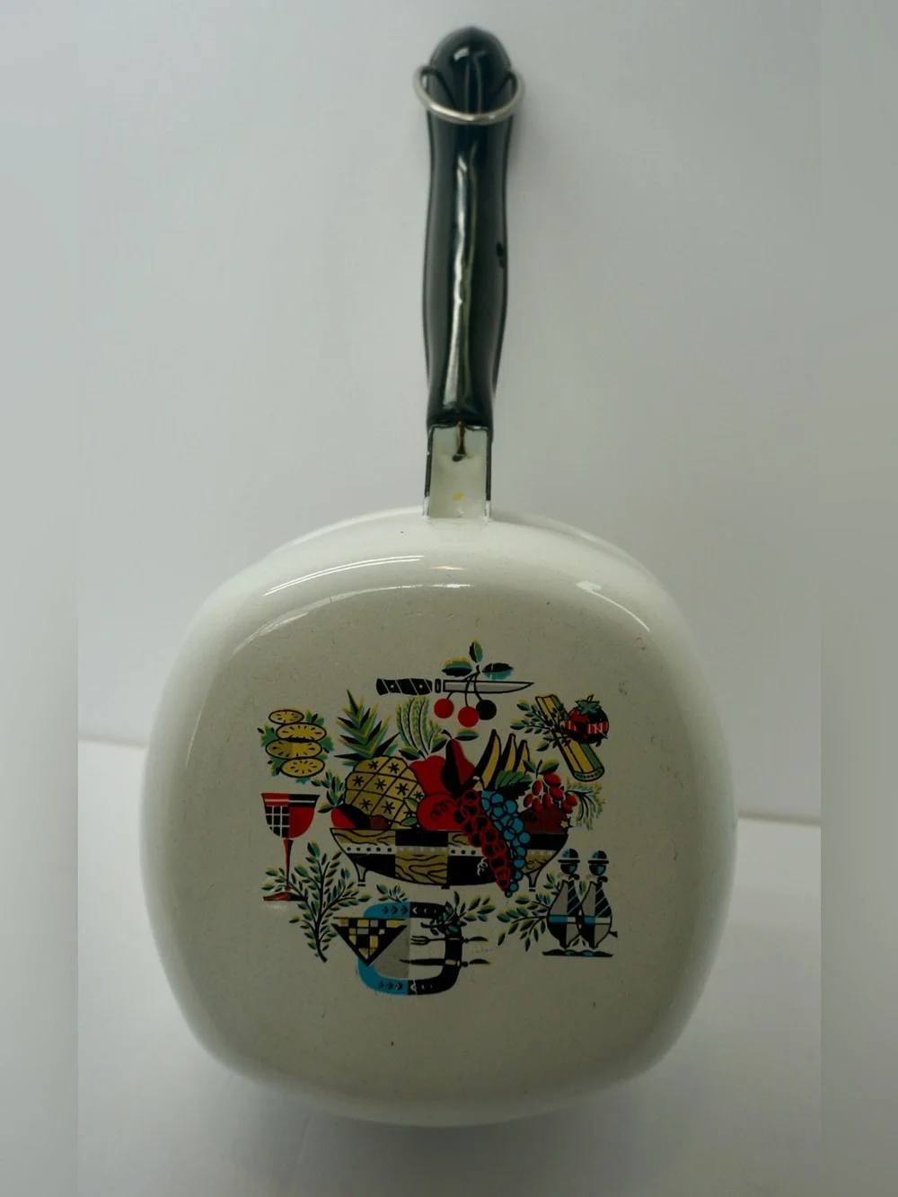 Rare Vintage 1960s MCM Enamel Saucepan with Lid 🍳✨